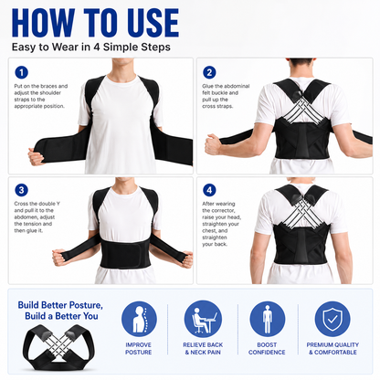 Posture Corrector for Shoulder Belt For Men & Women