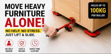 Heavy Furniture Lifter Tools with Sliders for Easy and Safe Shifting