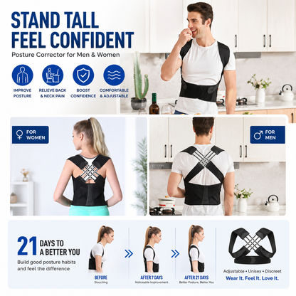 Posture Corrector for Shoulder Belt For Men & Women